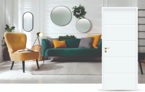 puerta placa interior americana