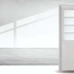 Puerta exterior de acero modelo Florencia 1/2 reja con triple contacto