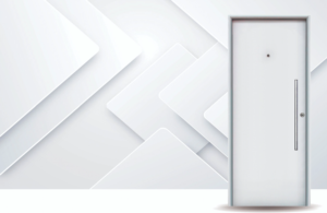 Puerta exterior de acero modelo Lisa Pavir con barral y triple contacto