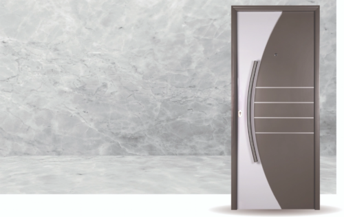 79 bicolor Puerta exterior de acero modelo 79 Trentina Pavir con triple contacto