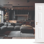 puerta placa interior colonial