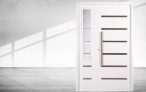 Puerta exterior de acero con postigo de abrir modelo 50 Verona Pavir