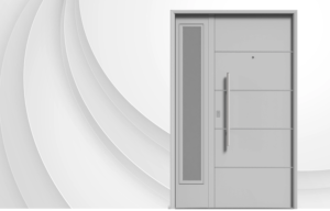 Puerta exterior de acero con postigo fijo modelo 71 Futura Pavir