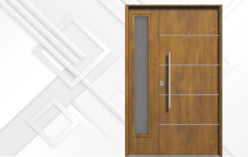 71-futura-pf-roble Puerta exterior de acero roble con postigo fijo modelo 71 Futura Pavir