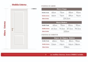 puerta interior de abrir Veronica 2000