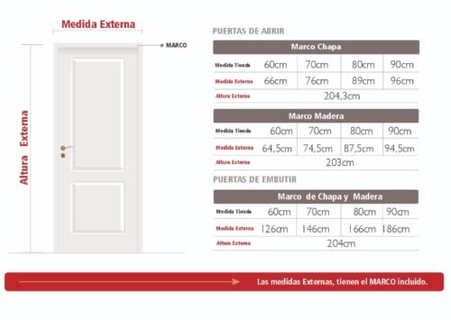 puerta interior de abrir Veronica 2000