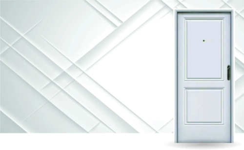 Puerta exterior de acero modelo Florencia Ciega con triple contacto y burlete instalado