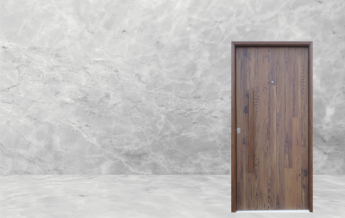 Puerta exterior de acero entablonada modelo 49 Lisa con triple contacto antibarreta