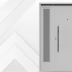 Puerta exterior de acero con postigo fijo 49 Lisa y triple contacto