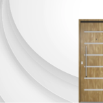 Puerta exterior de acero fresno modelo 50 Verona con triple contacto antibarreta