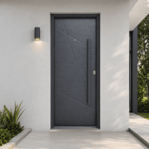 Puerta Exterior Antibarreta | 49 Lisa Texturada con lineas decorativas - Imagen 8