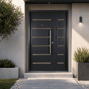 Puerta Exterior de Chapa Pavir 50 Verona Ciega Gris Grafito