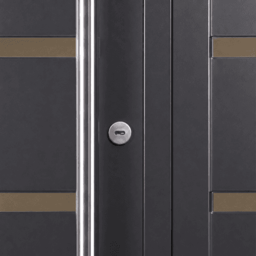 Puerta Exterior de Chapa Pavir 50 Verona Ciega Gris Grafito (foto 4)