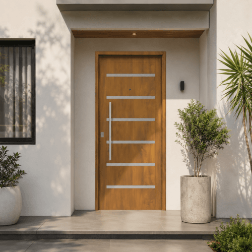 Puerta Exterior de Chapa Inyectada Pavir 50 Verona Roble