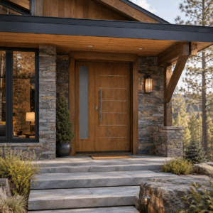 Puerta Exterior Antibarreta |56 Imperia Roble con Postigo Fijo - Imagen 6