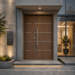 Puerta Exterior Antibarreta |71 Futura Caoba Ciega - Imagen 7