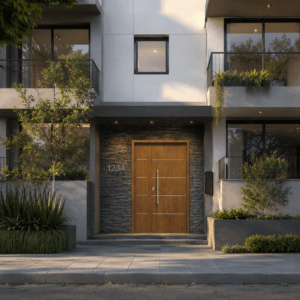 Puerta Exterior Antibarreta | 71 Futura Roble Ciega - Imagen 7