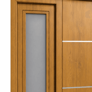 Puerta Exterior Antibarreta | 71 Futura Roble con Postigo Fijo - Imagen 6