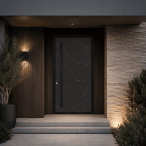Puerta Exterior | Vidrio Templado + Carrara - Imagen 5