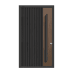wall panel pivotante pavir combinada negra y caoba