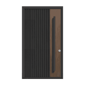 wall panel pivotante pavir combinada negra y caoba