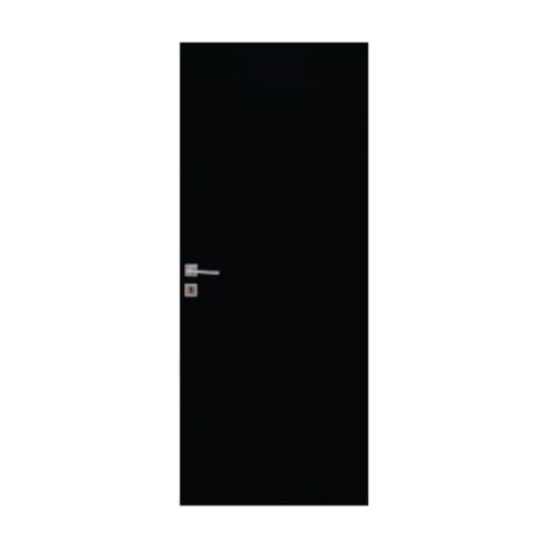 Puerta Placa Gromanti Selecta Ébano PVC 70/9 Marco Madera