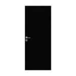 Puerta Placa Gromanti Selecta Ébano PVC 80/9 Marco Madera
