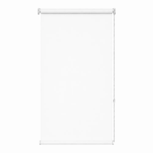Cortina roller blackout blanca 100x150 — vista de frente