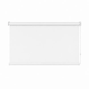 Cortina roller blackout blanca 100x60 — vista de frente