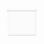 Cortina roller blackout blanca 100x90 — vista de frente
