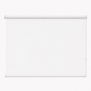 Cortina roller blackout blanca 120x110 — vista de frente