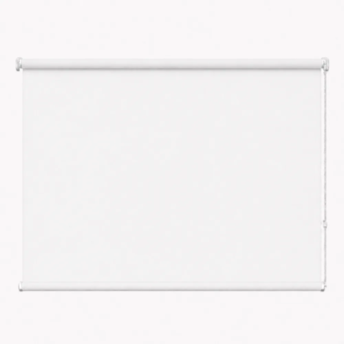 Cortina roller blackout blanca 120x110 — vista de frente