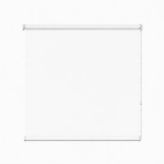 Cortina roller blackout blanca 150x150 — vista de frente