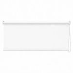 Cortina roller blackout blanca 150x60 — vista de frente