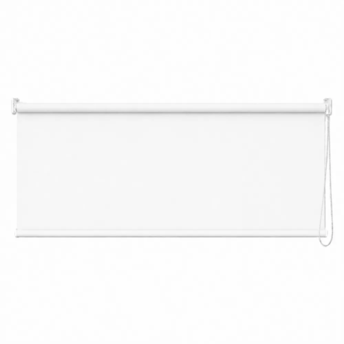 Cortina roller blackout blanca 150x60 — vista de frente