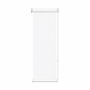 Cortina roller blackout blanca 30x110 — vista de frente