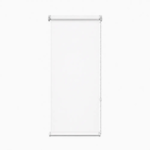Cortina roller blackout blanca 50x150 — vista de frente