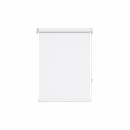 Cortina roller blackout blanca 50x90 — vista de frente