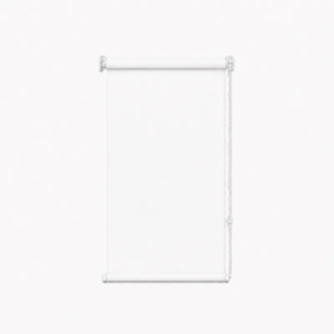 Cortina roller blackout blanca 60x110 — vista de frente