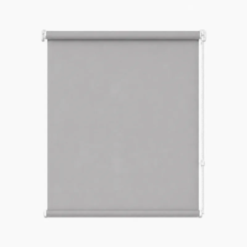 Cortina roller blackout gris 100x110 — vista de frente