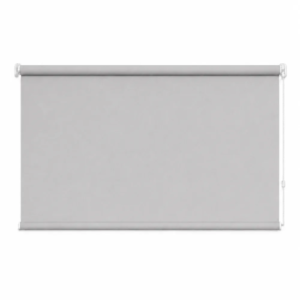 Cortina roller blackout gris 120x90 — vista de frente