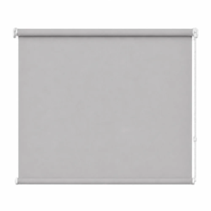 Cortina roller blackout gris 150x110 — vista de frente