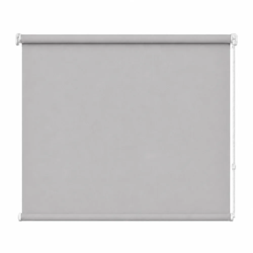 Cortina roller blackout gris 150x110 — vista de frente