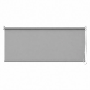Cortina roller blackout gris 150x60 — vista de frente