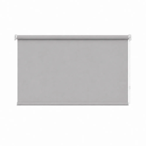 Cortina roller blackout gris 150x90 — vista de frente