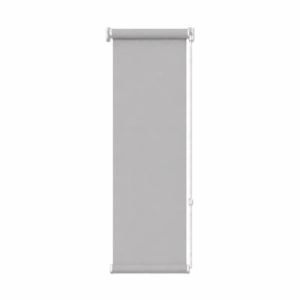 Cortina roller blackout gris 30x110 — vista de frente