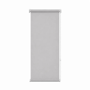 Cortina roller blackout gris 50x150 — vista de frente