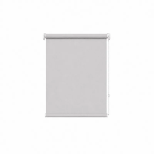 Cortina roller blackout gris 50x90 — vista de frente