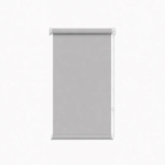 Cortina roller blackout gris 60x110 — vista de frente