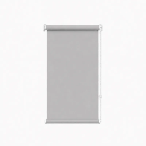 Cortina roller blackout gris 60x110 — vista de frente